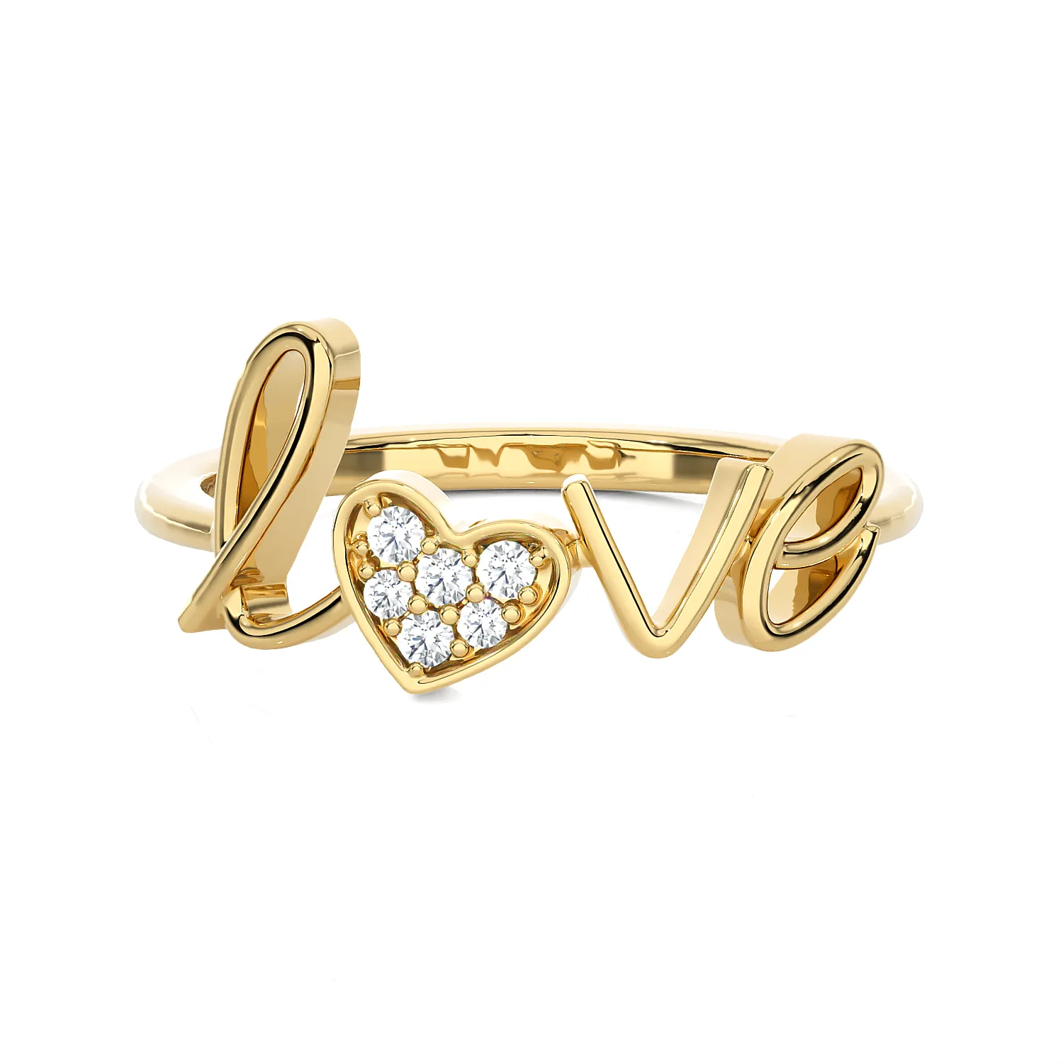 1/15 ctw Round Lab Grown Diamond Ring