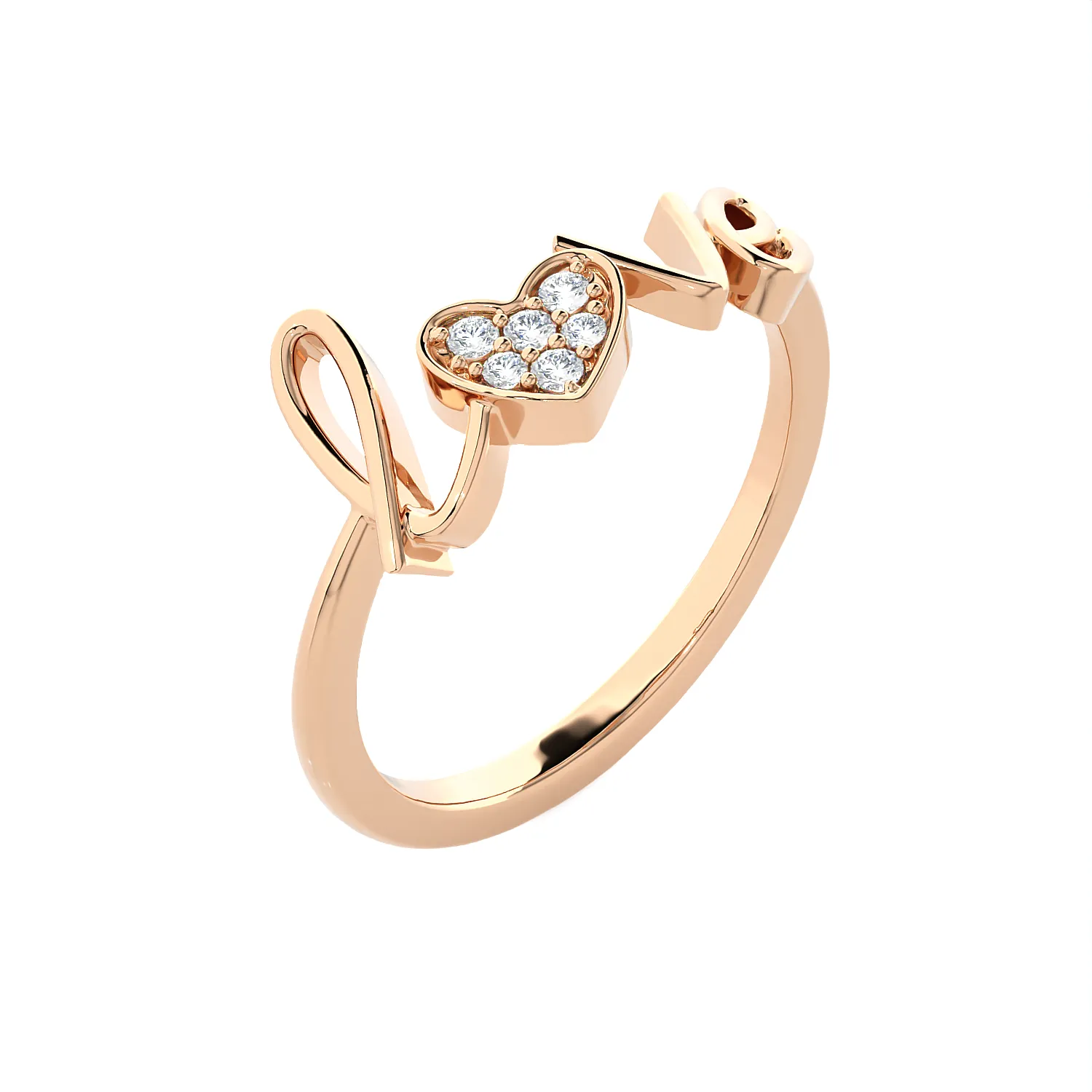 1/15 ctw Round Lab Grown Diamond Ring