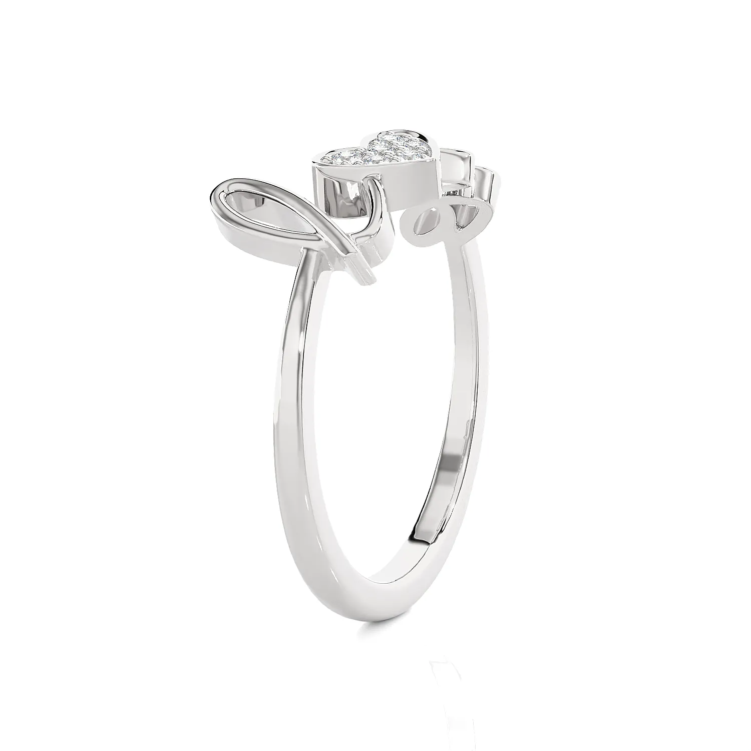 1/15 ctw Round Lab Grown Diamond Ring