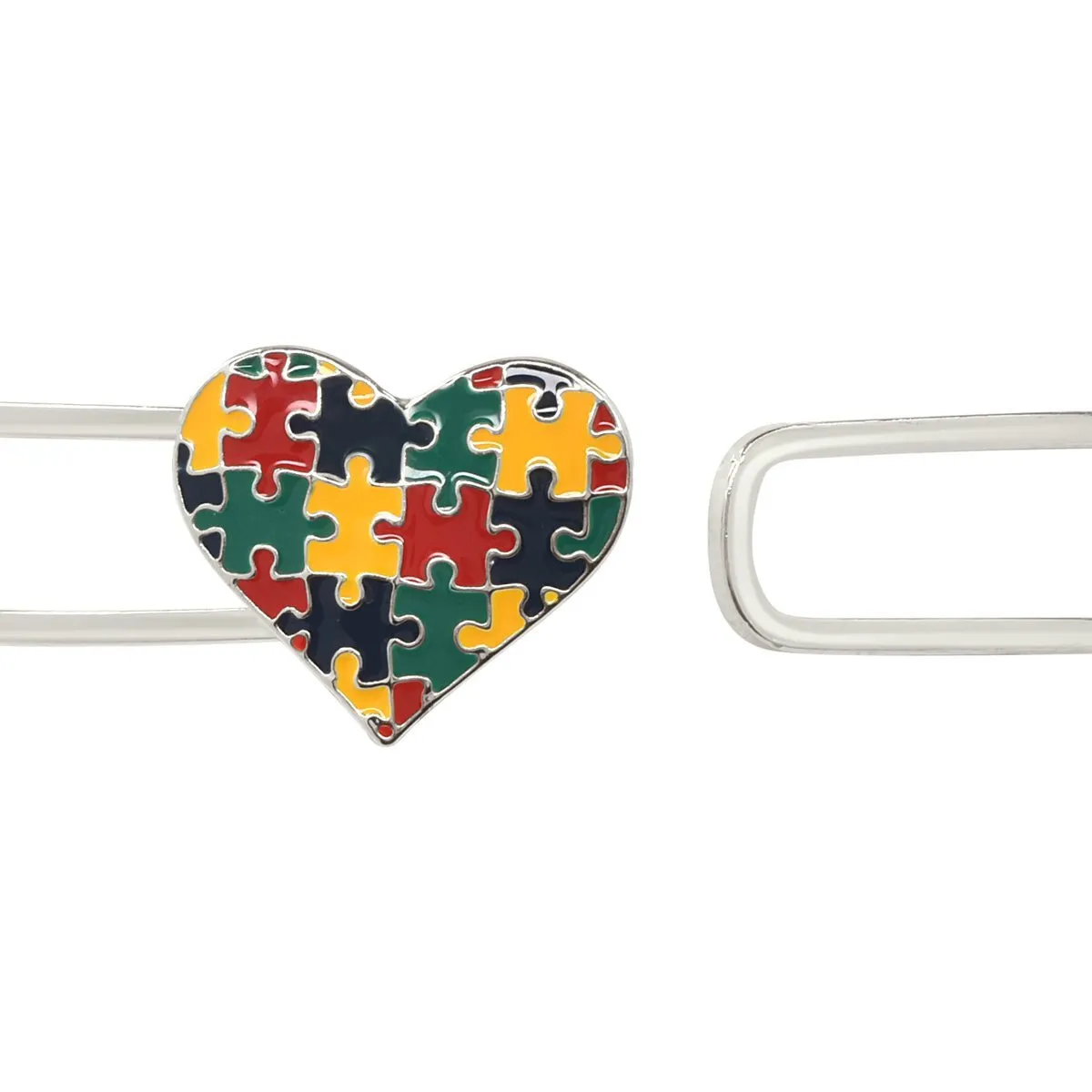 12 Autism Awareness Bangle Puzzle Heart Bracelets