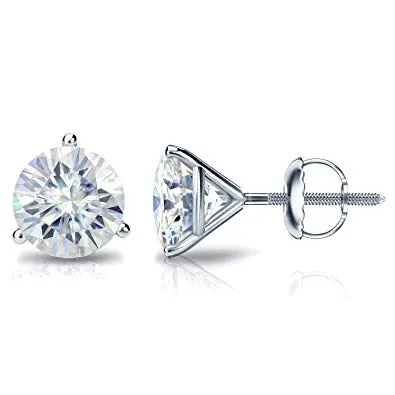 .75CTW Round Brilliant Diamond Stud Earrings - J/I1