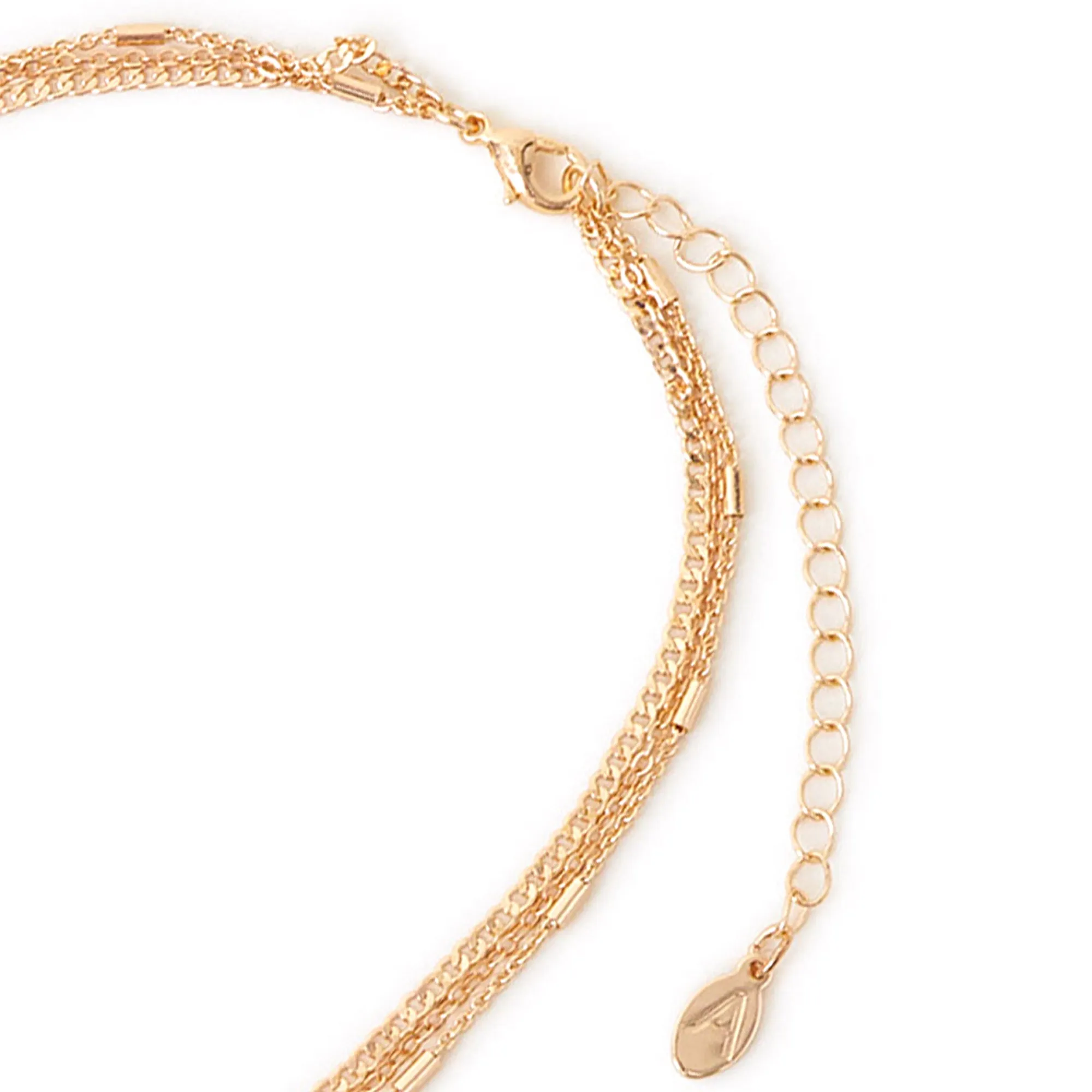Accessorize London Women's Gold Bead And Chain Layered Necklace