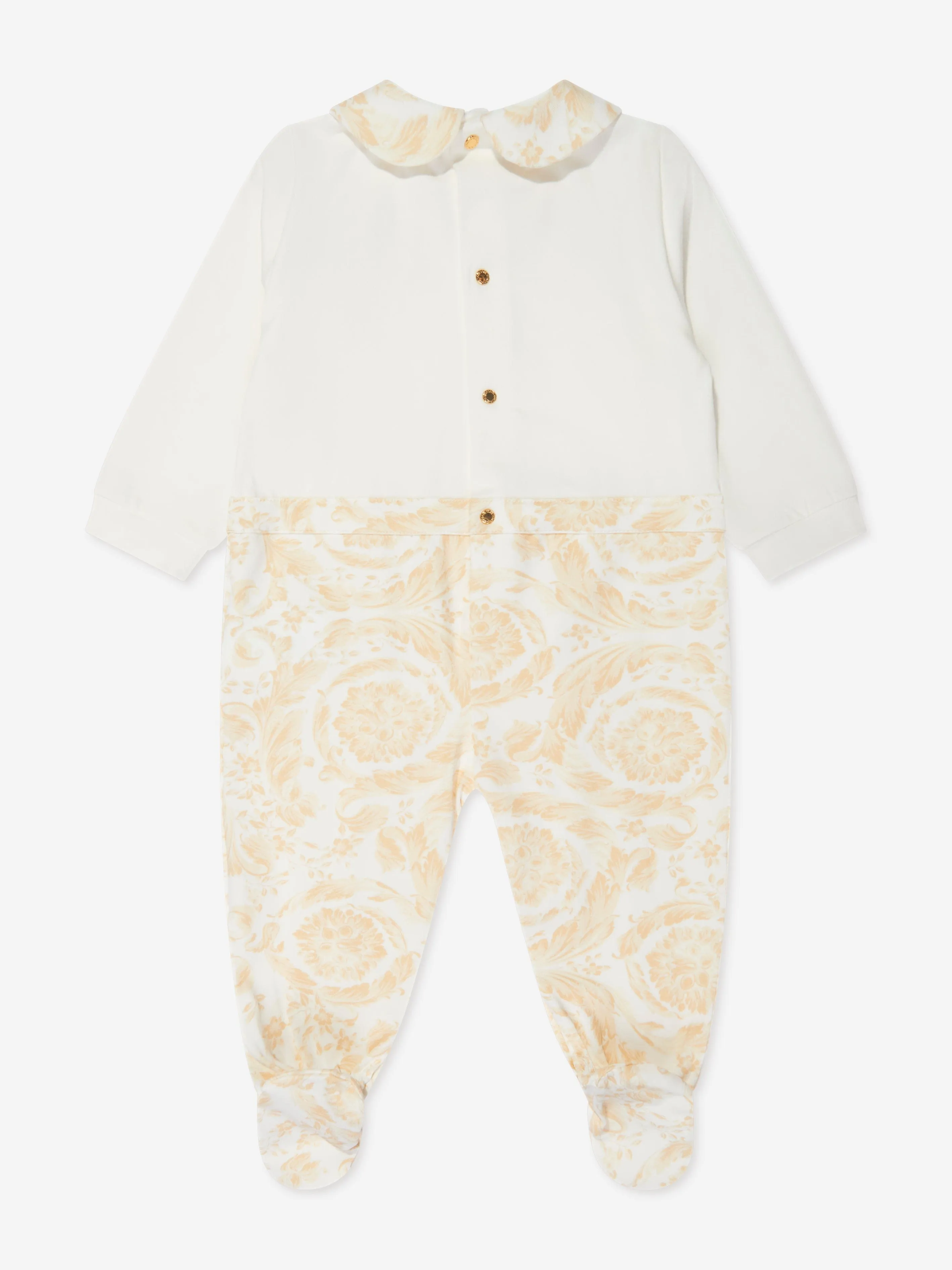 Baby Barocco Georgette Babygrow in White