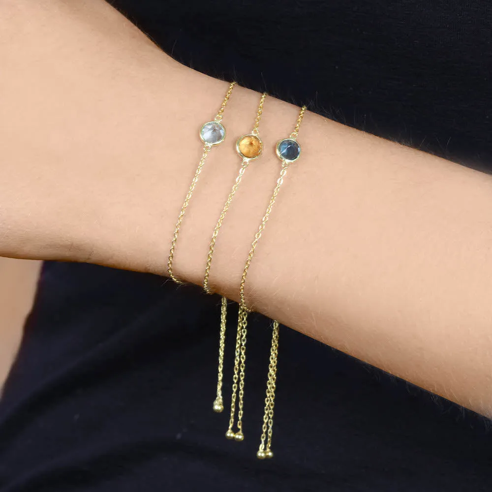 Birthstone Solitaire Bracelet- June Freshwater Pearl