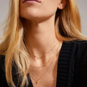 Chayenne Recycled Crystal Necklace - Gold Plated