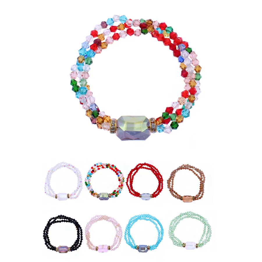 Colorful Beads Bracelets 0712R8 (12 units)