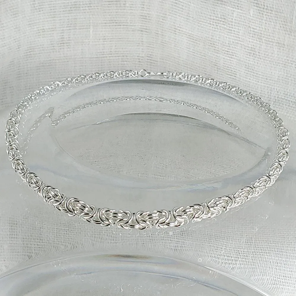 Delicate Graduated Byzantine Necklace