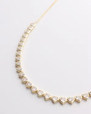 Diamond CZ Heart Necklace