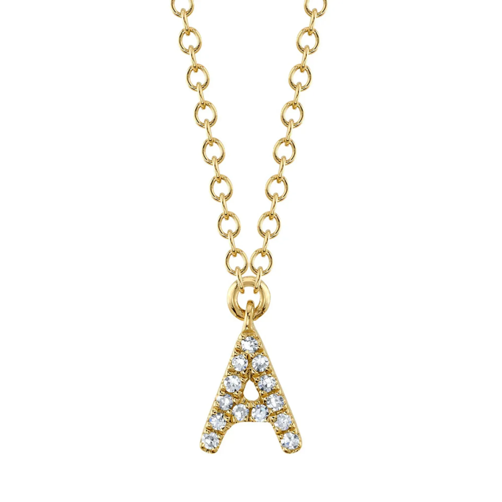 Diamond Initial Necklace