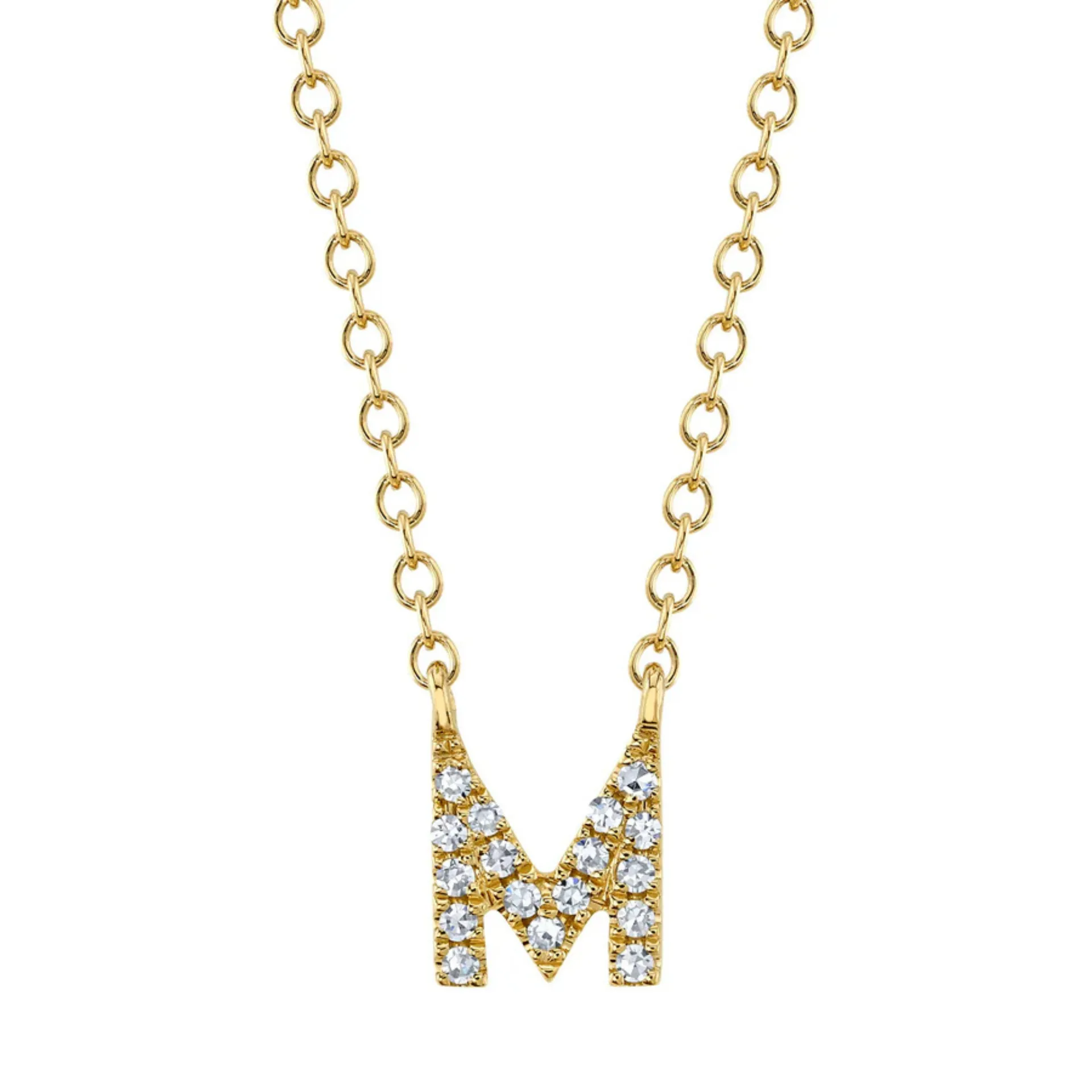Diamond Initial Necklace