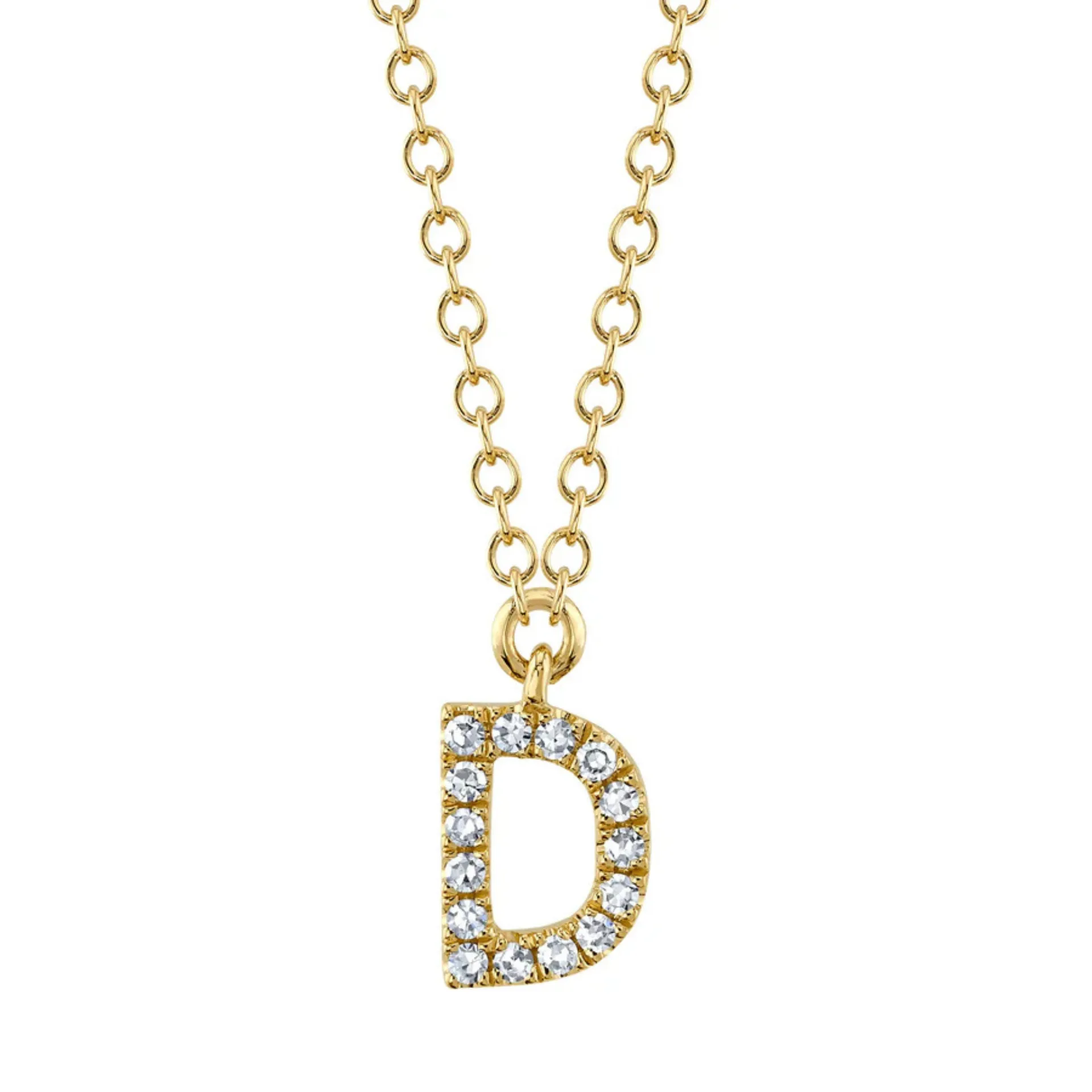Diamond Initial Necklace