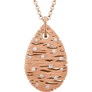 Diamond Rose Nest Necklace