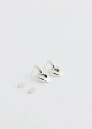 Heart Drop Earrings Small