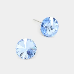 iLLASPARKZ 10mm Round Crystal CZ Stud Earrings