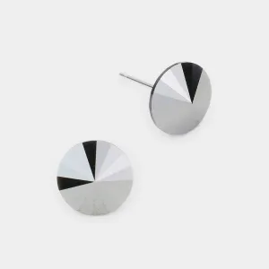 iLLASPARKZ 10mm Round Crystal Stud Earrings