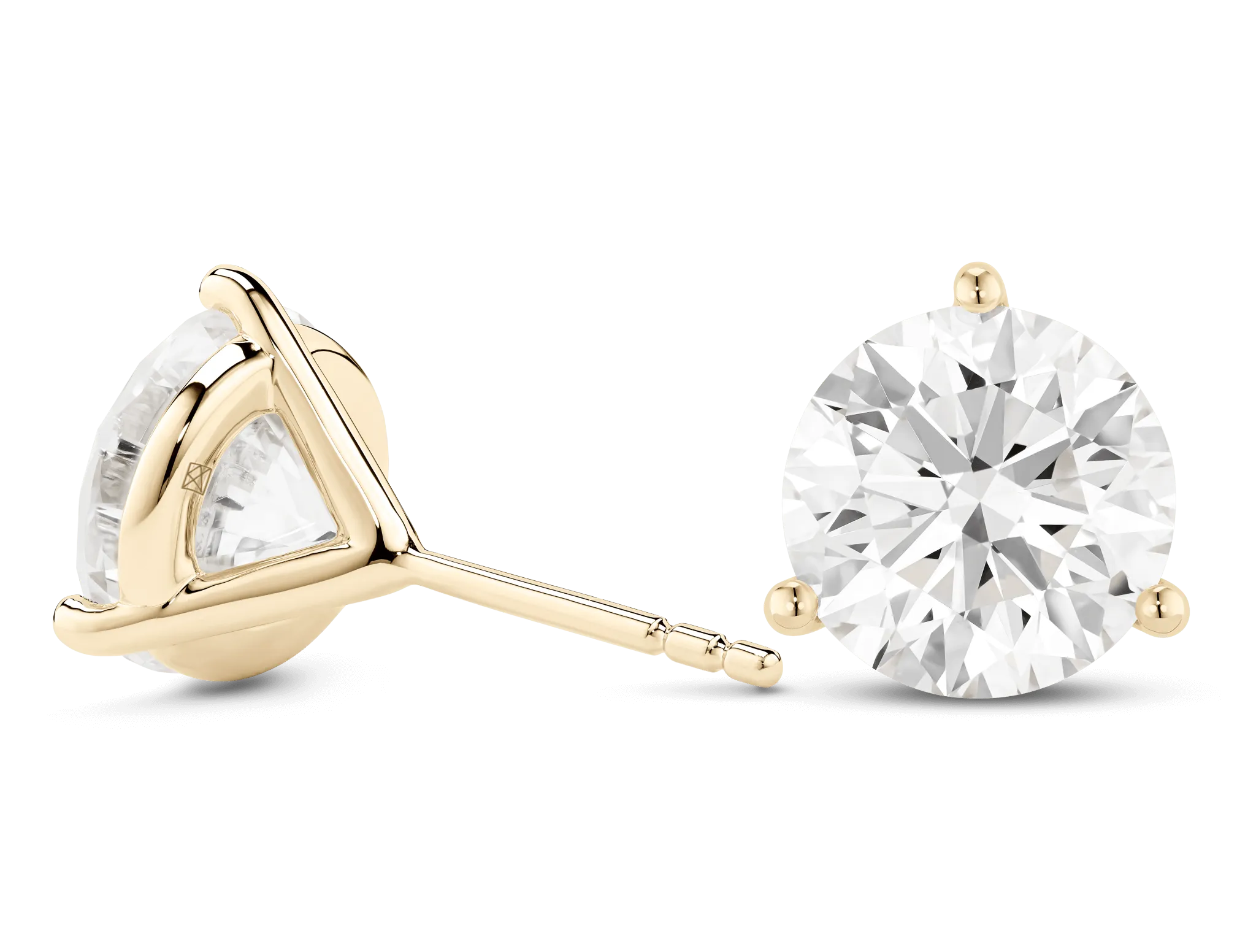 Lab-Grown Diamond 5ct. tw. Round Brilliant Solitaire Studs | White