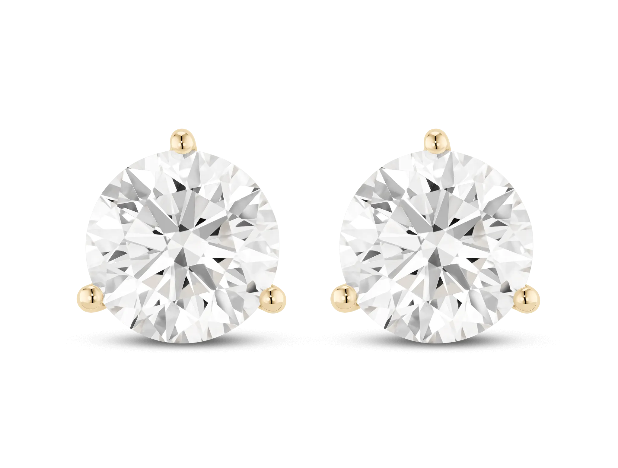 Lab-Grown Diamond 5ct. tw. Round Brilliant Solitaire Studs | White