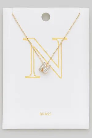 Let's Get Personal Initial Necklace  N