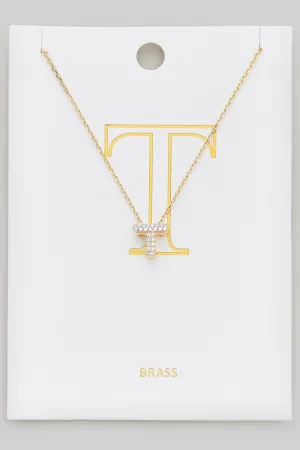 Let's Get Personal Initial Necklace T