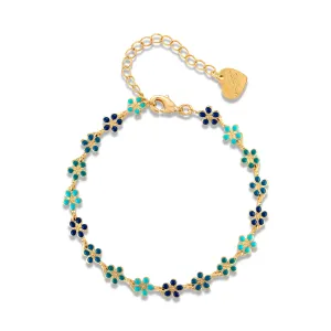 New! Daisy Bracelet-Shades of Green