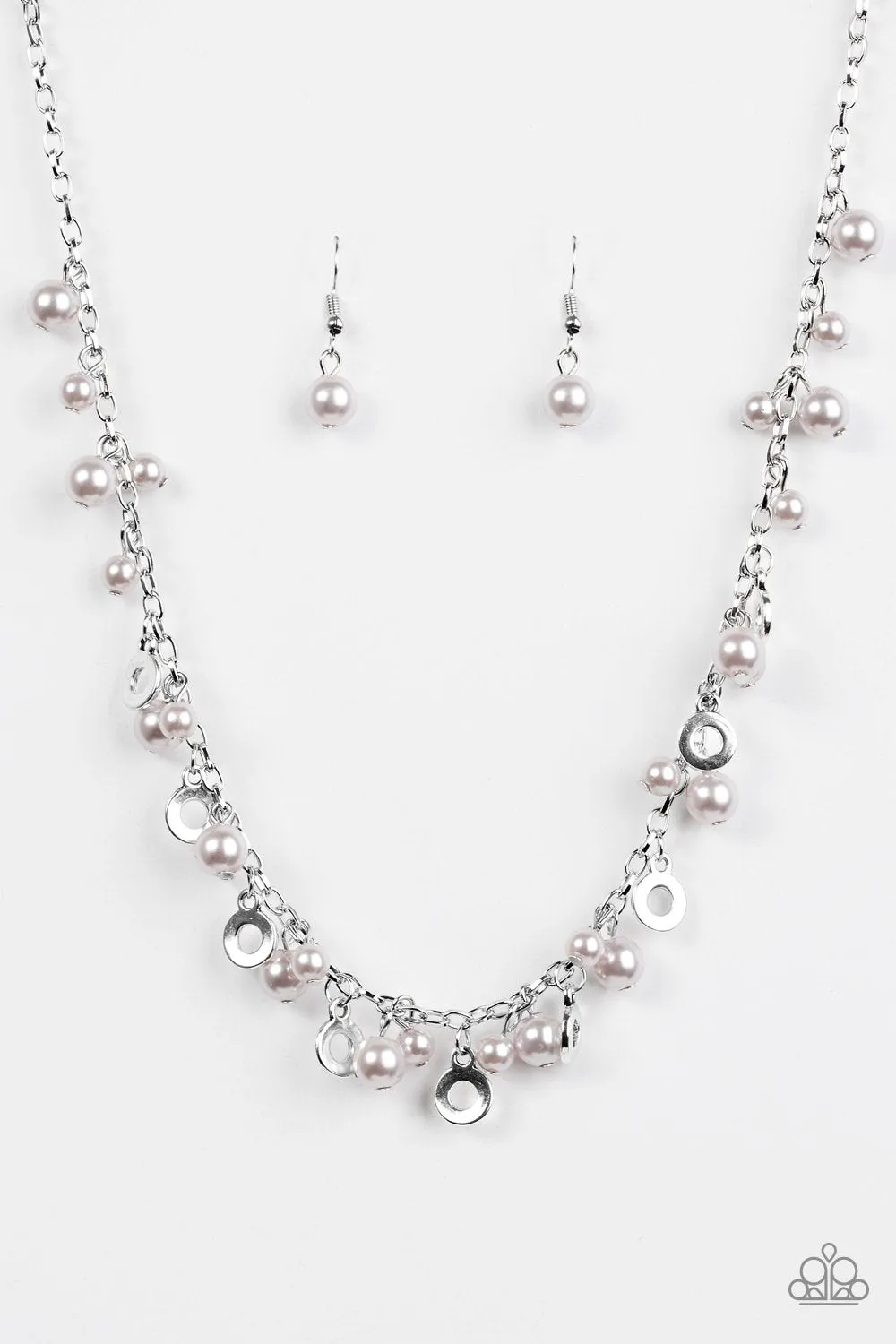 Paparazzi Necklace ~ Elegant Ensemble - Silver
