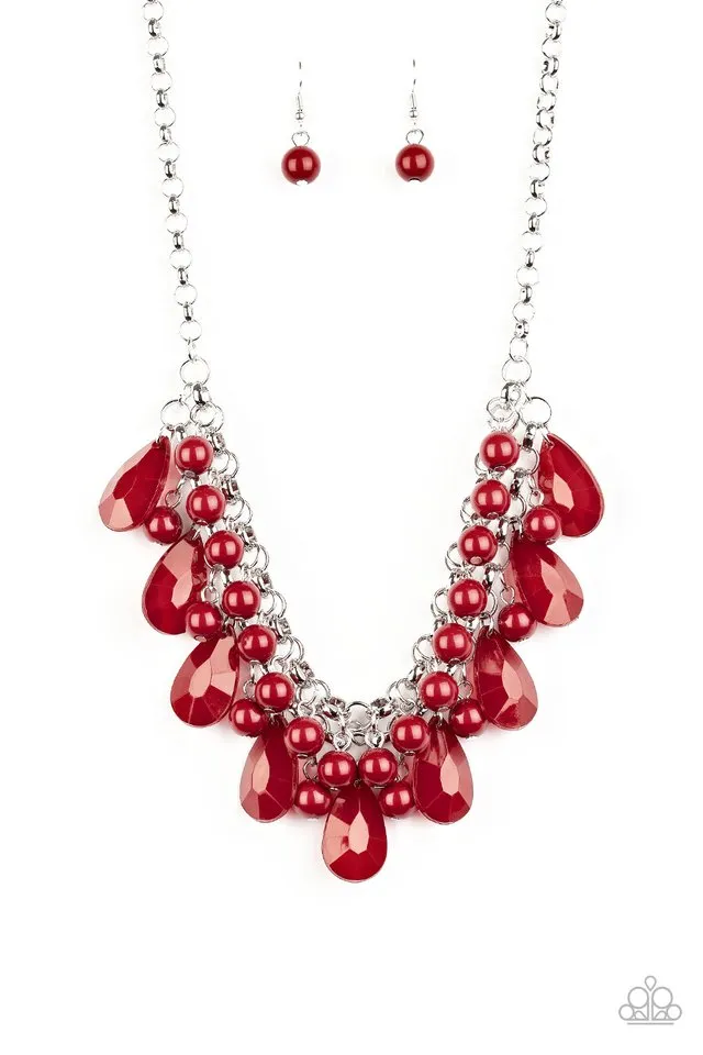 Paparazzi Necklace ~ Endless Effervescence - Red
