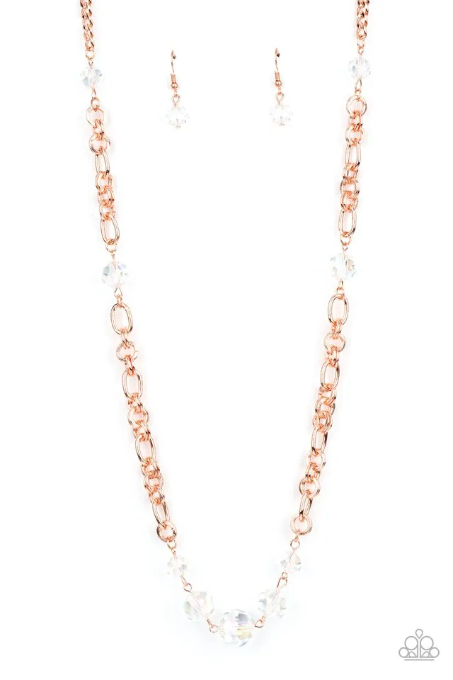 Paparazzi Necklace ~ Prismatic Pick-Me-Up - Copper