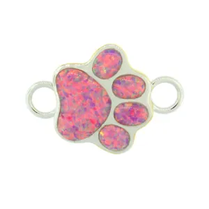 Paw Print Bracelet Topper, Sterling
