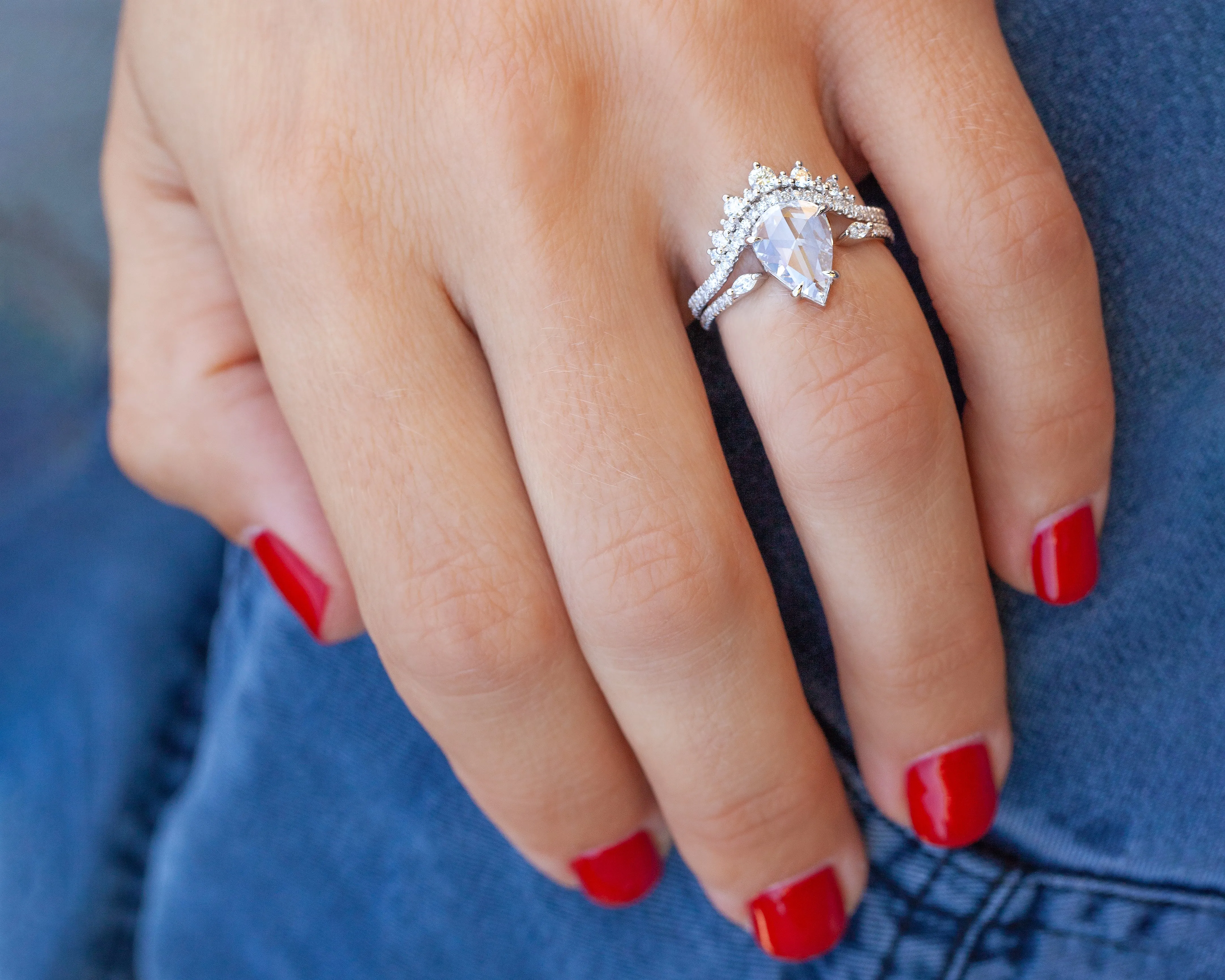 Petite Ivy Ring with Pavé (Ready to Ship)