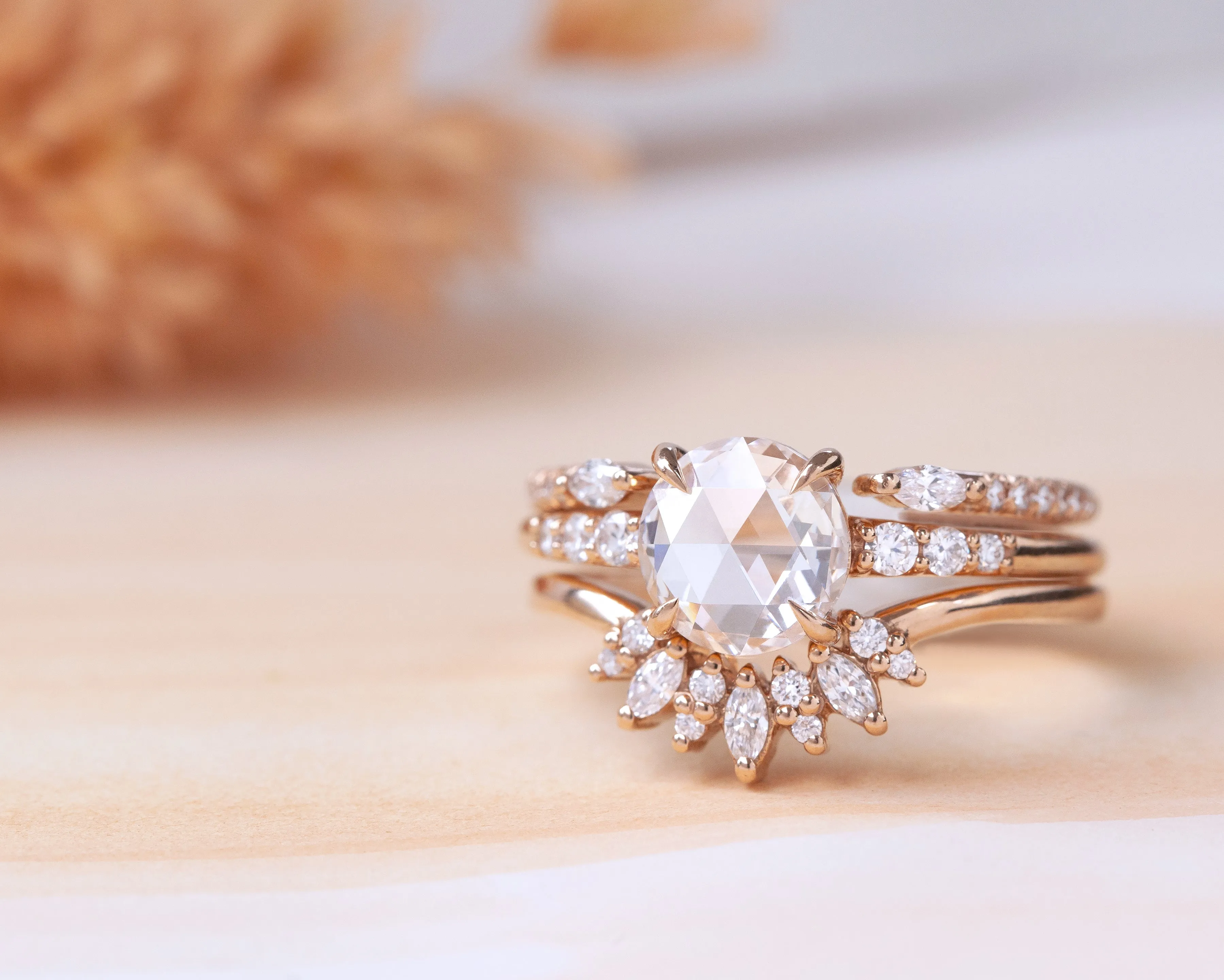 Petite Ivy Ring with Pavé (Ready to Ship)