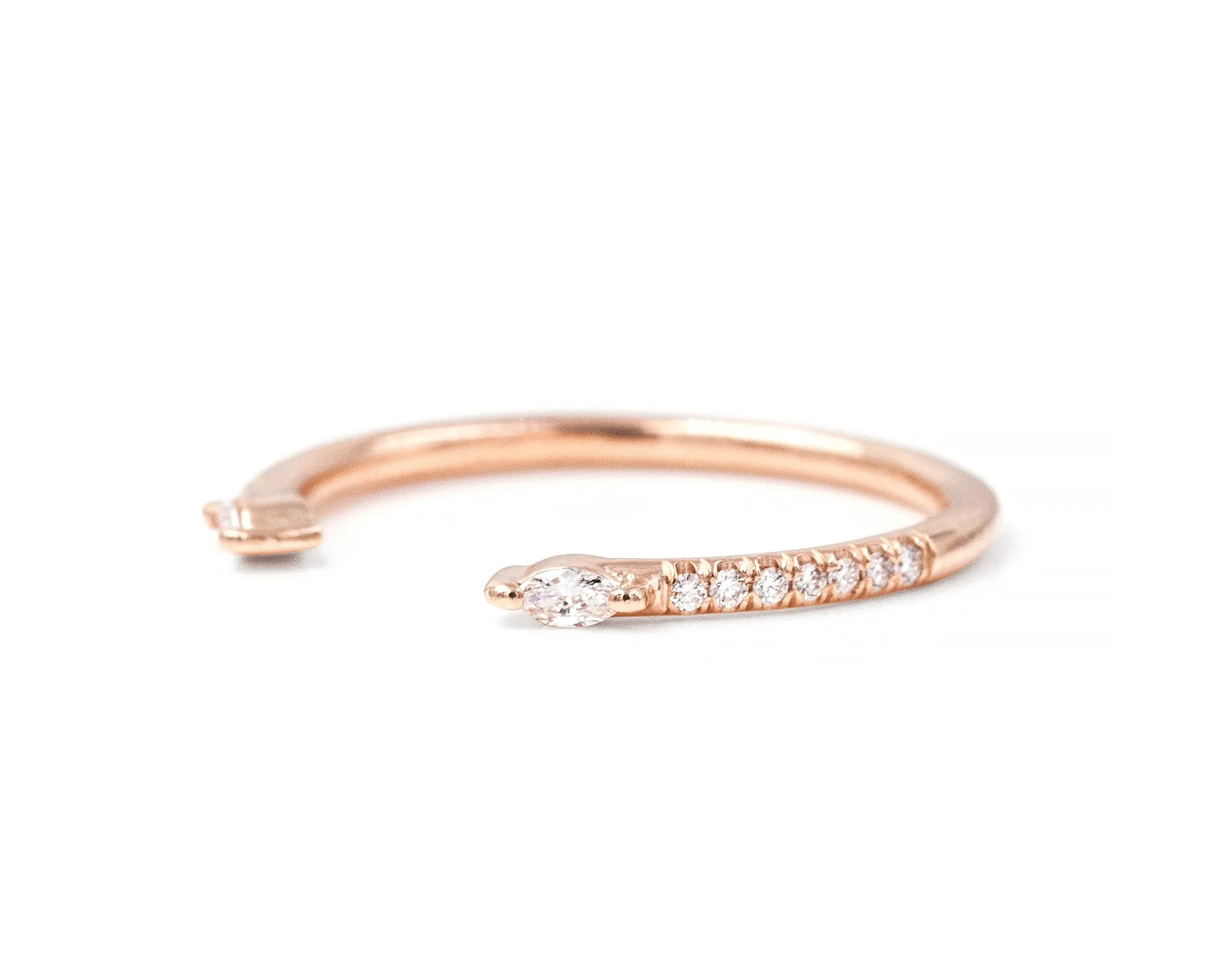 Petite Ivy Ring with Pavé (Ready to Ship)