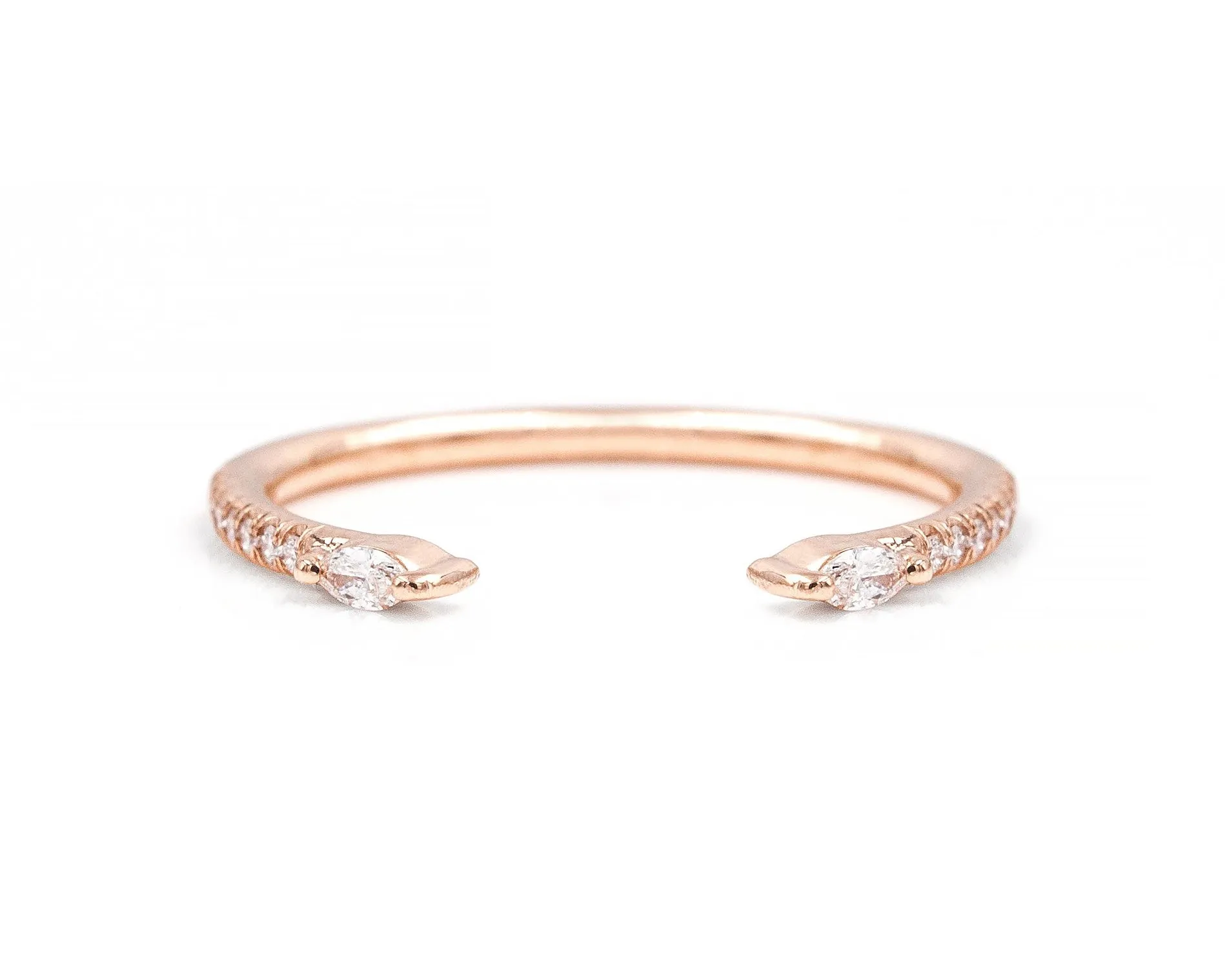 Petite Ivy Ring with Pavé (Ready to Ship)