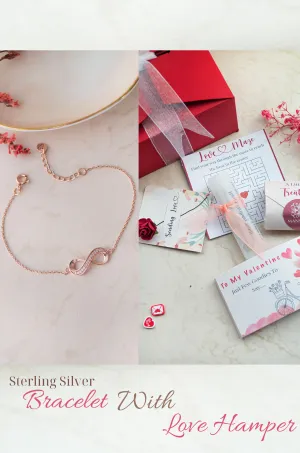 Pretty Infinity Sterling Silver Chain Bracelet Love Hamper 