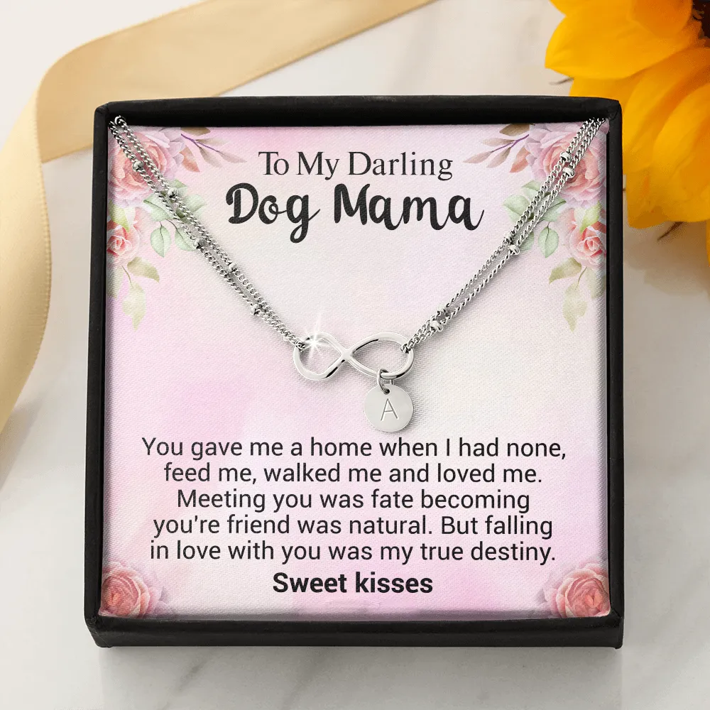 Rescue Dog Mama Infinity Bracelet with Personalized add-on Circle Charms
