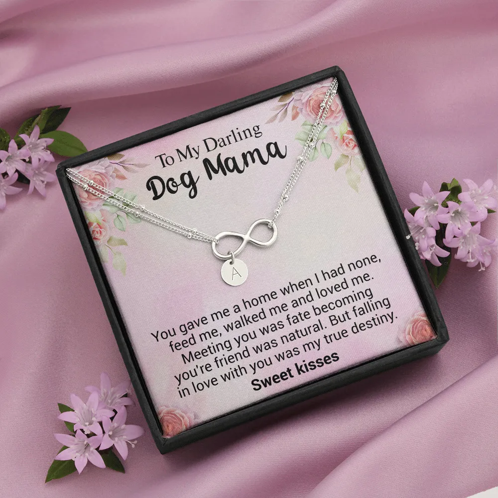 Rescue Dog Mama Infinity Bracelet with Personalized add-on Circle Charms