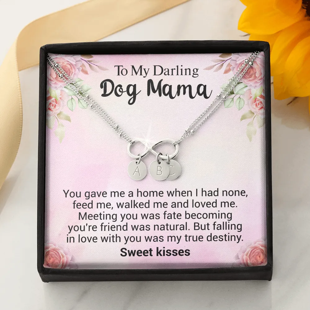Rescue Dog Mama Infinity Bracelet with Personalized add-on Circle Charms