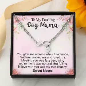 Rescue Dog Mama Infinity Bracelet with Personalized add-on Circle Charms