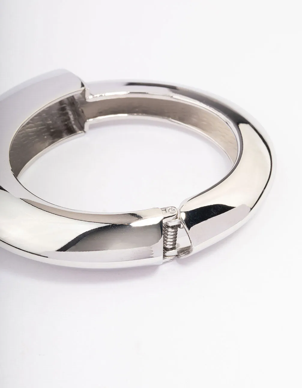 Rhodium Statement Wrist Cuff