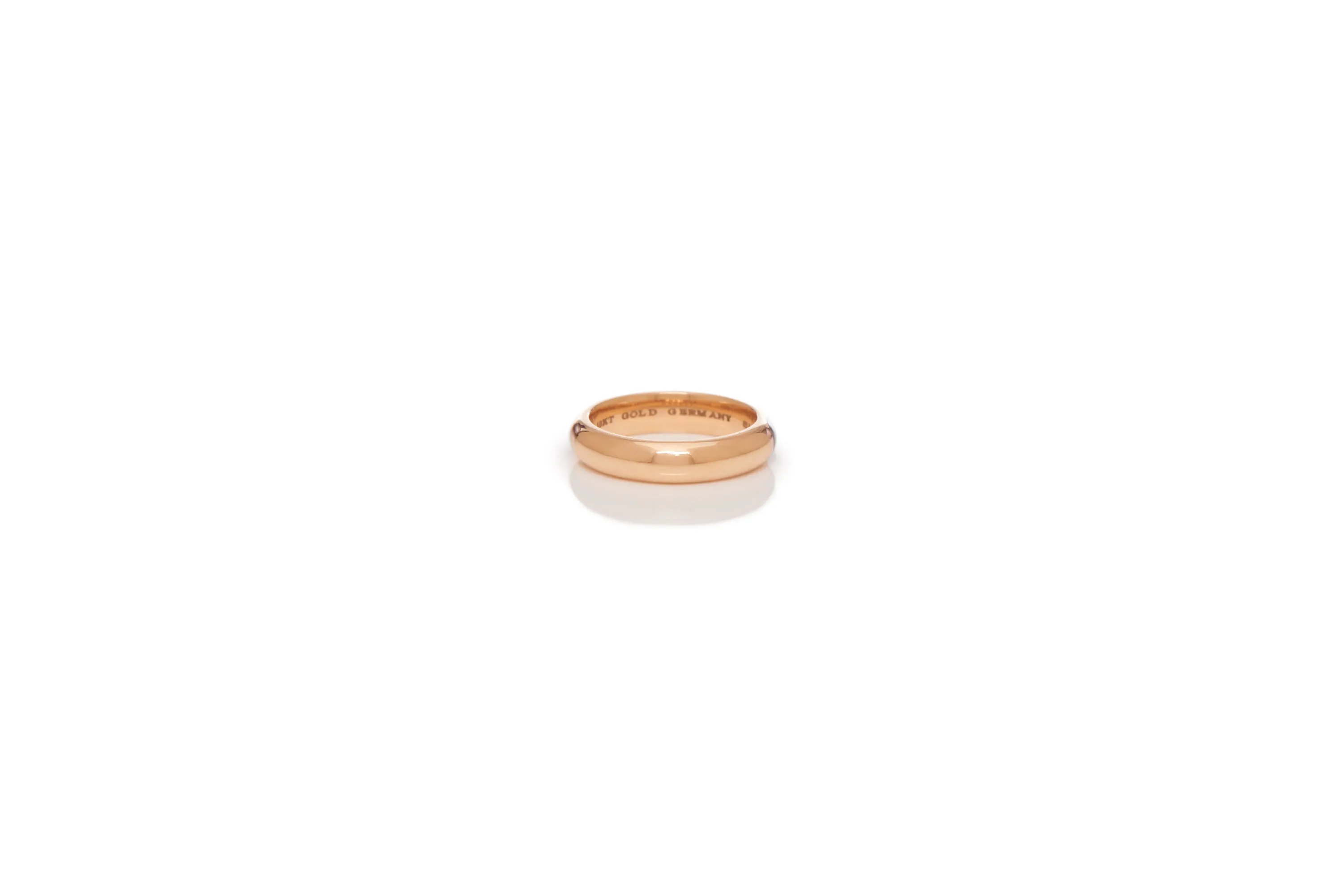 Ring in 18K Rose Gold & Vitreous Black Enamel