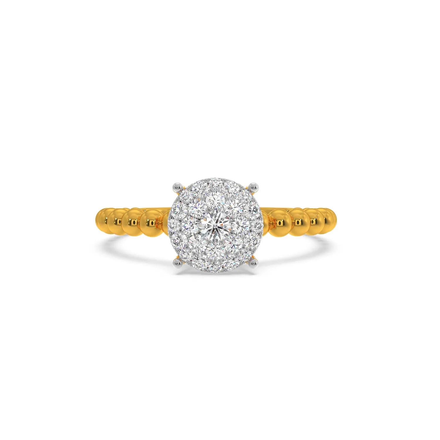 Round Solitaire Look Ring