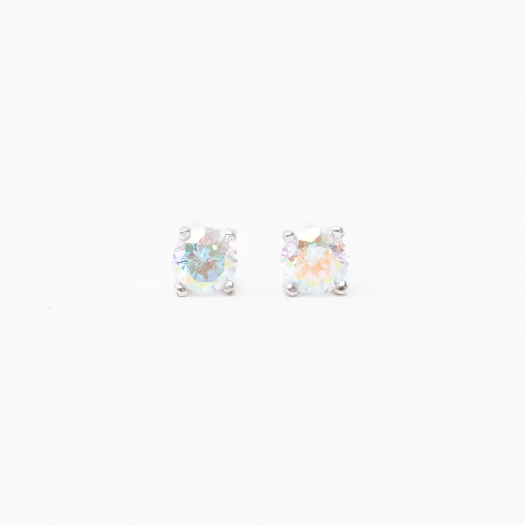 Silver Petrol Studs