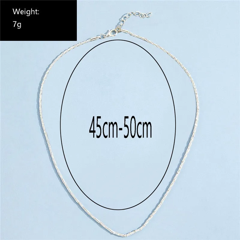 Simple Personality Sparkling Starry Light Luxury Fashion Clavicle Chain