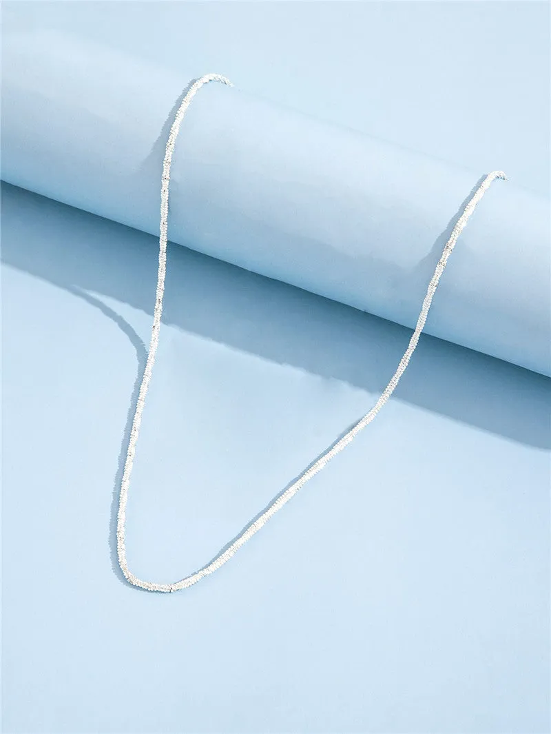 Simple Personality Sparkling Starry Light Luxury Fashion Clavicle Chain