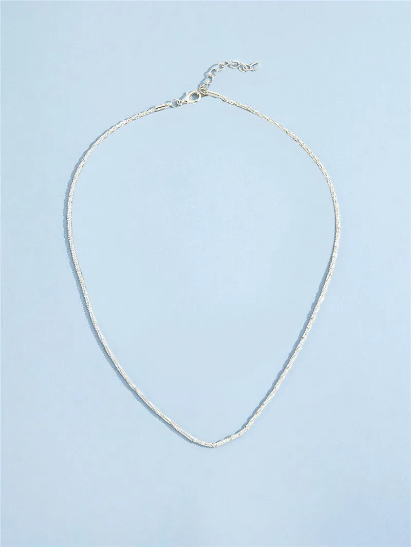 Simple Personality Sparkling Starry Light Luxury Fashion Clavicle Chain