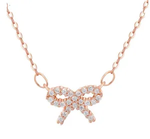 Sparkling Bow Necklace