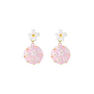 Spring In Shades Pink Earrings