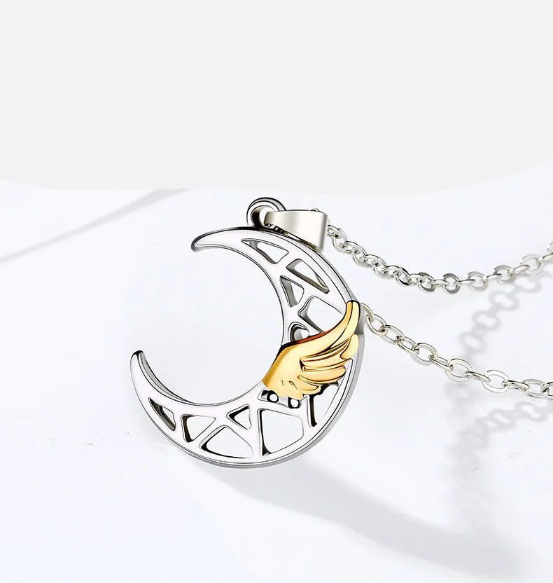 Sun and Moon Magnetic Necklaces Gift for Couples
