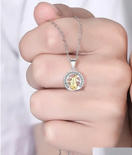 Sun and Moon Magnetic Necklaces Gift for Couples
